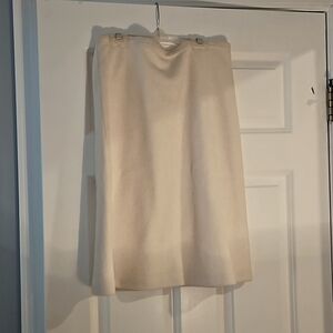 Banana Republic, size 2, wool, cream colored skirt